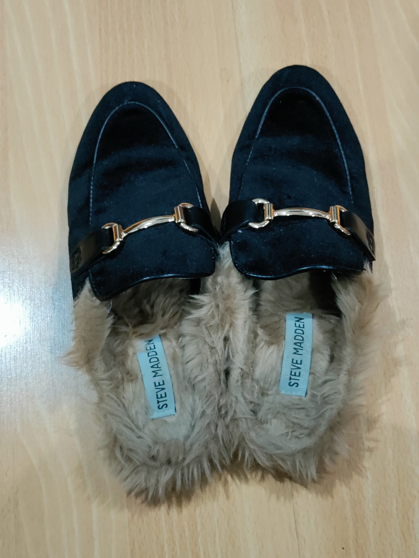 Steve Madden Velvet Fur Mules