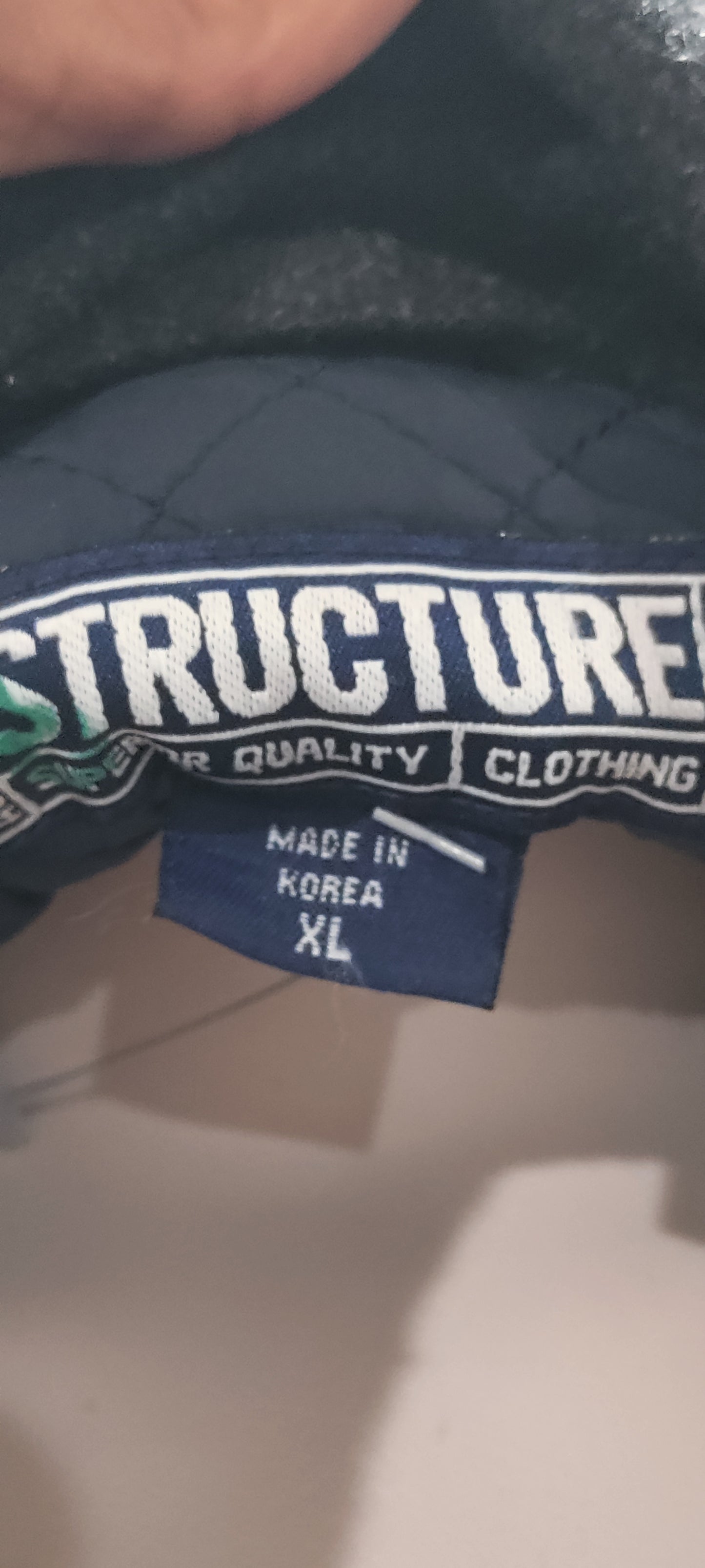 Structure Brand Men's Bomber Jacket  gray heavy long sleeves