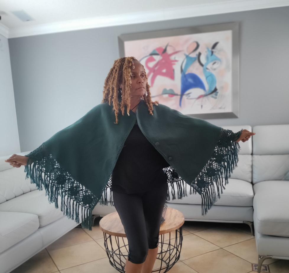 One size Shrug Cape Shawl