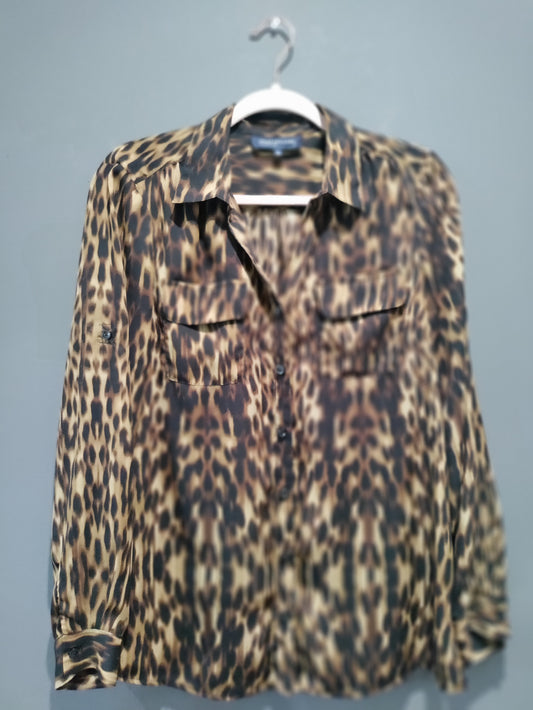 Jones of New York animal print blouse