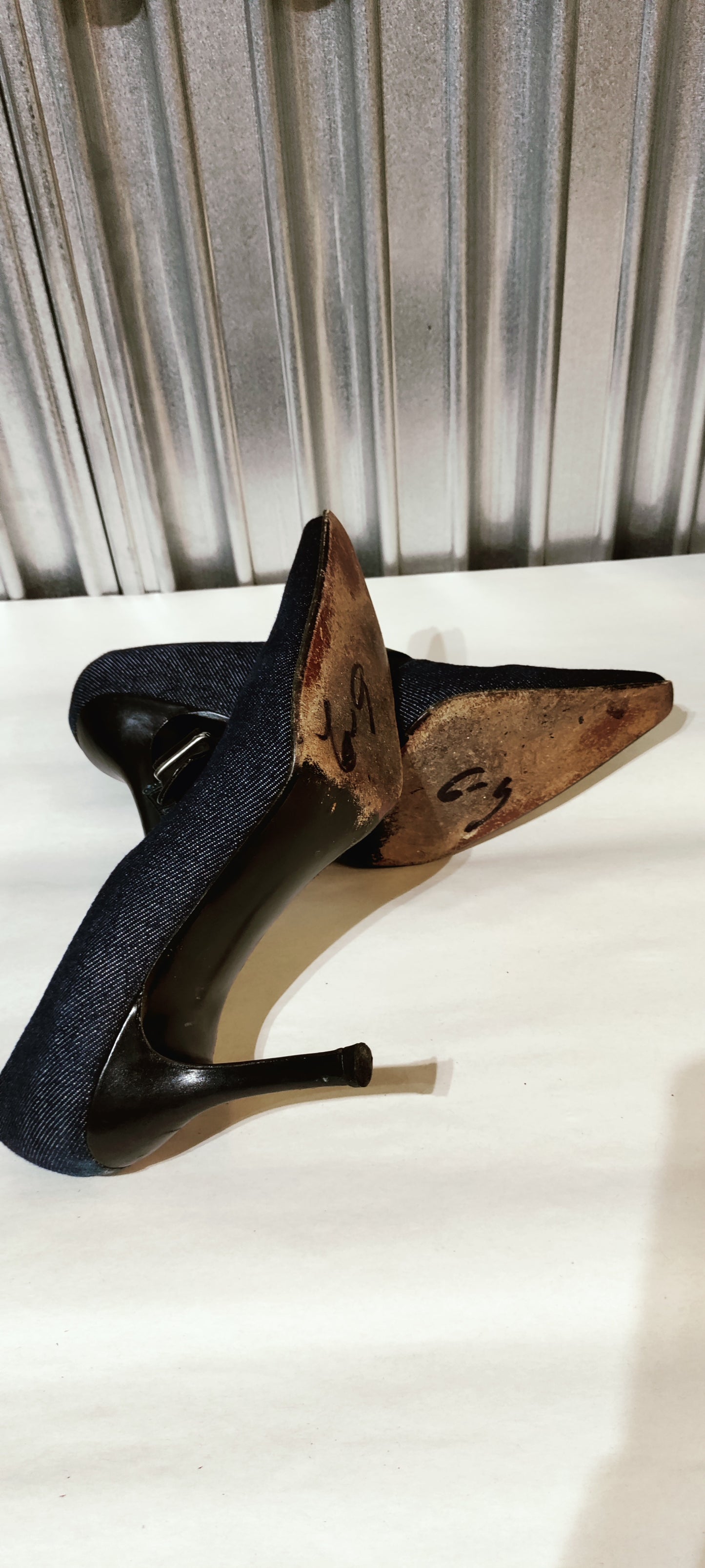 Stuart Weitzman Denim booties shoes