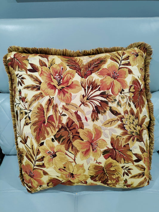 Flower accent pillows