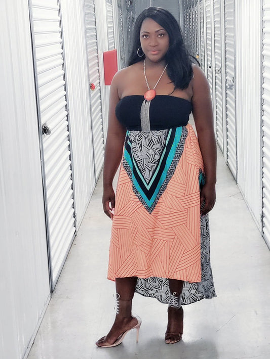 Forever 21 strapless high low dress