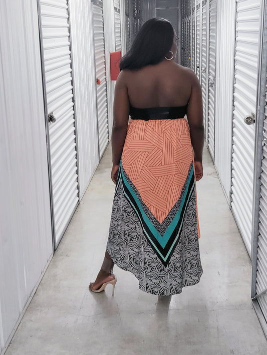 Forever 21 strapless high low dress