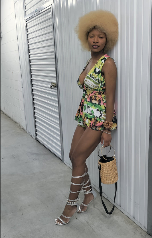 Romper Flower Print