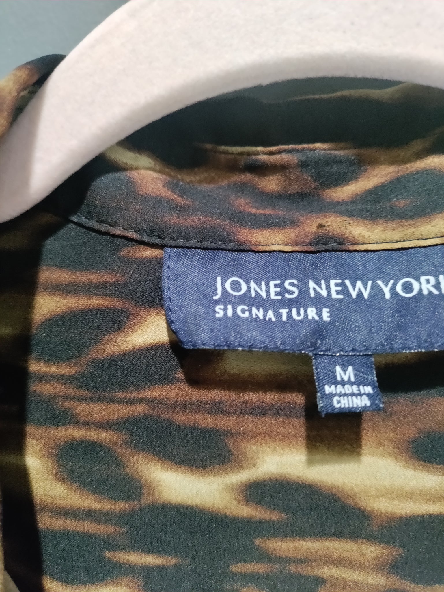 Jones of New York animal print blouse