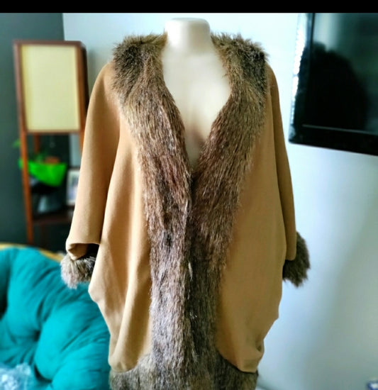 Adrienne Landau Faux Fur coat